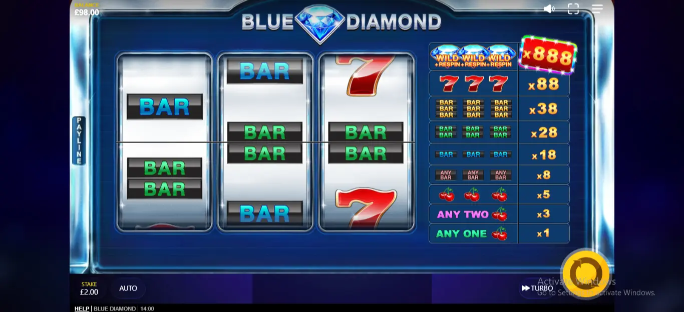 Blue Diamond: simboluri și funcții speciale explicate